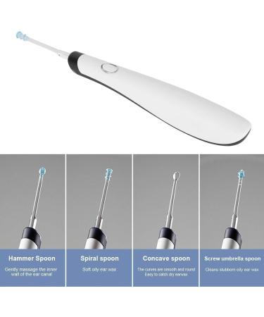 JEOZBM Ear Wax Removal Tool Ear Wax Removal Kit with 4 Ear Scoops & Base LED Earwax Cleaner for Earwax Cleaning - Buy Online on GoSupps.com