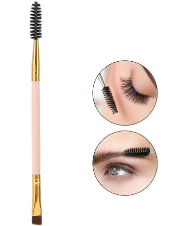 Verdant Touch Eyelash Brush Double Ended Eyebrow Eyelash Brush Angled Brow Makeup Cosmetic BrushPink - Buy Online on GoSupps.com