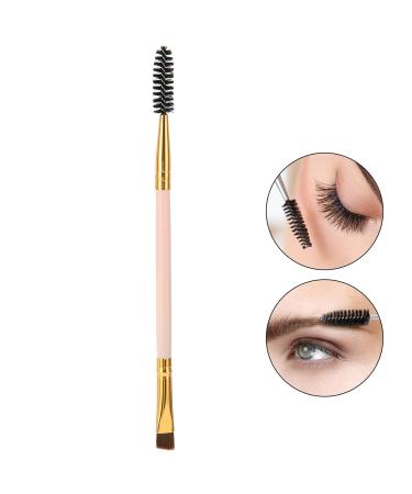 Professional Double-Sided Eyebrow Brush - Perfect for All Eyebrow Types | Pink Makeup Tool for Precision Application & Blending - Buy Online on GoSupps.com