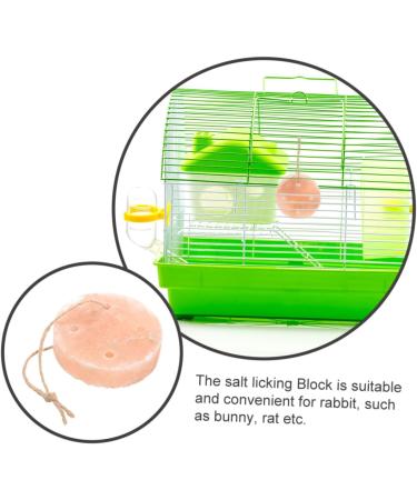 BESPORTBLE 2pcs Pet Saline Small Mineral Salt Block Rabbit Salt Licking Pet Supplies Mineral Saline Pink - Buy Online on GoSupps.com