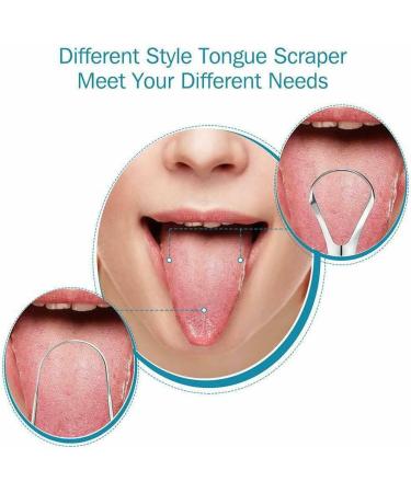 Stainless Steel Tongue Cleaner & Scraper - Ultimate Oral Hygiene Tool for Fresh Breath - Effective Mucosal Cleaning - Buy Online on GoSupps.com