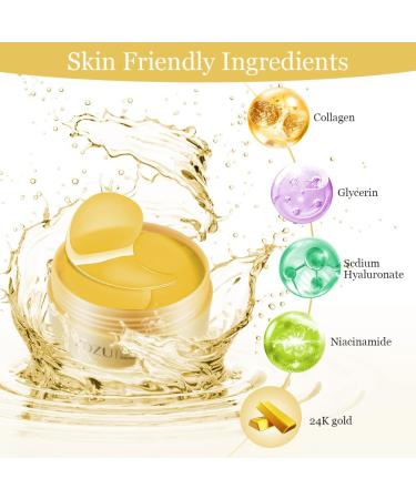 LOPHE Under Eye Patches Collagen 24k Gold Under Eye Masks for Puffy Eyes Moisturizing Under Eye Gel Pads for Dark Circles Bag Lines Improving Firm Hydrate Under Eye Patches (30 Pairs) - Buy Online on GoSupps.com