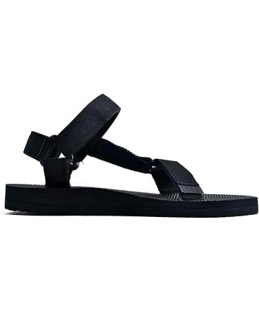 Riemot Women's Men's Hiking Sandals | Adjustable Sport Sandals | Non-slip Beach Water Shoes | Black - Buy Online on GoSupps.com