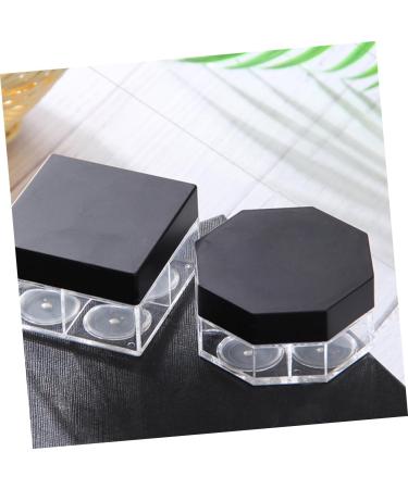 DOITOOL 6 pcs Travelling Loose Cosmetic Powder Case Makeup Puff Empty Portable Bottle Subage Four Square Size 2x2pcs As Shownx2pcs - Buy Online on GoSupps.com
