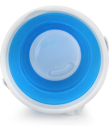 Twilight Garage 10L Collapsible Silicon Plastic Bucket Foldable Tub for Water Fishing Camping Gardening Cleaning Kitchen Car Cleaning Indoor/Outdoor Use(Blue) - Buy Online on GoSupps.com