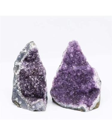 Room Decoration 1pc 300g-1500g Natural Dark Amethyst Geode Stone Crystal Cluster Gift Ornaments Suitable for Home Crystals Raw Stones and Minerals - Buy Online on GoSupps.com