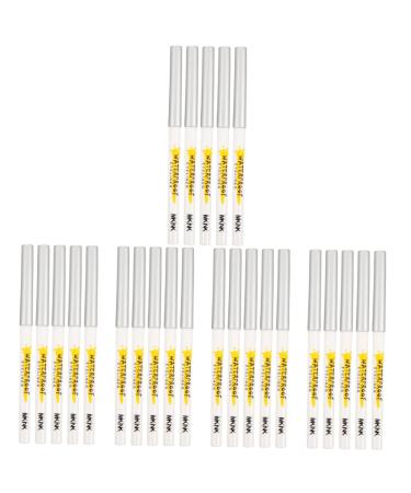 DOITOOL 25 Pcs White Lying Silkworm Pen Eyeshadow White Eye Pencil Eye Shadow Cosmetics Girl Matte Set