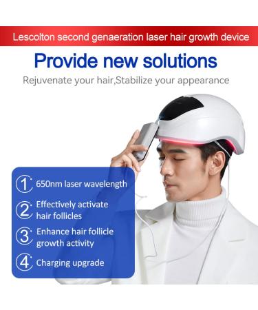 Lescolton Laser Cap - Effective Hair Growth Device for Men & Women | Hair Loss Treatment Helmet - Buy Online on GoSupps.com