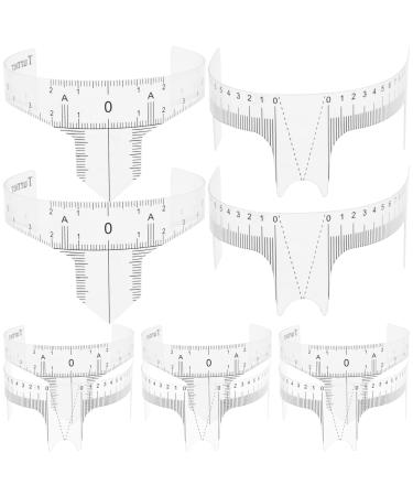 Angoily 10pcs Eyebrow Design Ruler Microblading Ruler Tools Eyebrow Ruler Tool Auxiliary Tool Eyebrow Shape