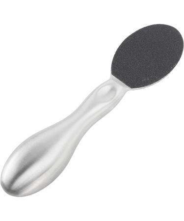 Stainless Steel Dual Sided Foot Scrubber Callus Remover with Replaceable Sandpaper for Comfortable Handle Design Multifunctional Applications - Buy Online on GoSupps.com