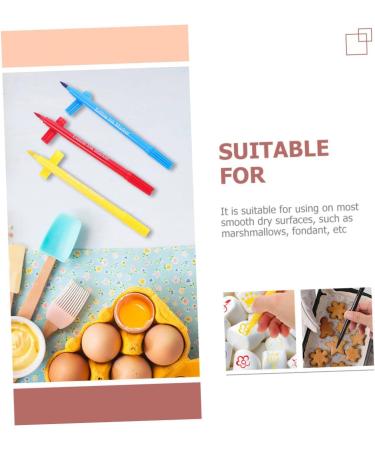 Ciieeo 4pcs Baking Pen Edible Marker Pens Edible Color Pens Food Coloring Pencils Macron Donut Pen Plastic - Buy Online on GoSupps.com