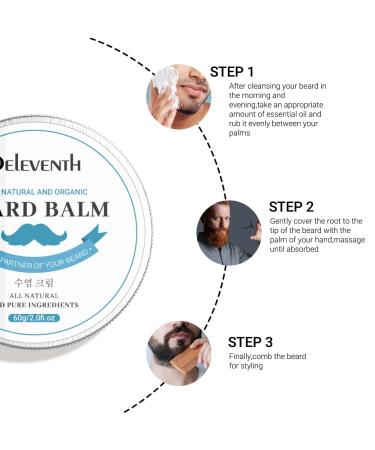 Deleventh Korea Balm Balm 60g | Vitamin E Beard Oil - Nourish Hydrate & Protect Facial Hair - Buy Online on GoSupps.com