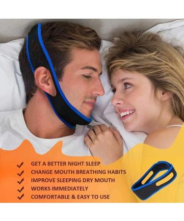 2022 Upgraded CUIZOKUY Anti Snoring Chin Strap - Adjustable Stop Snoring Device for Men and Women - CPAP Compatible - Sleep Aid for Snore Reduction - Buy Online on GoSupps.com