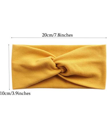 scicent Exercise Band Yello Women's Hairbands Wide Elastic Soft Boho Headband Hair Accessories Yoga Sports Hair Bands for Girls 11205 - Buy Online on GoSupps.com