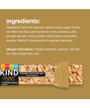KIND Thin Bars Variety Pack - Gluten Free, 100 Calorie, 30 Count - Peanut Snack Option - Buy Online on GoSupps.com