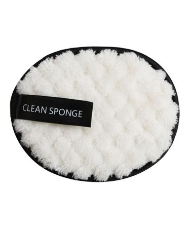 Face Makeup Remover Pads Reusable Face Cleansing Pads - Wet and Dry Double Use Makeup Remover Cloths Make-up Products Puff for Women & Men Sillervan White
