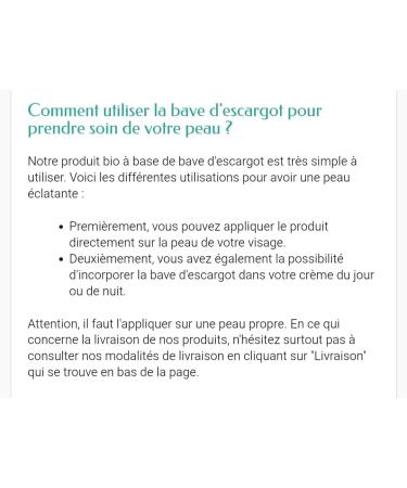  G n rique Snail Slime Cream Organic Filtered Purified Skin Care 80g - Buy Online on GoSupps.com