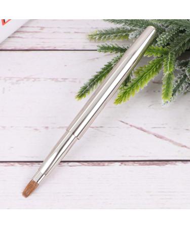 Revolving Lip Brush - Compact Metal Shell Makeup Tool for Lipstick & Lip Gloss - Flexible Applicator for Flawless Application - Buy Online on GoSupps.com