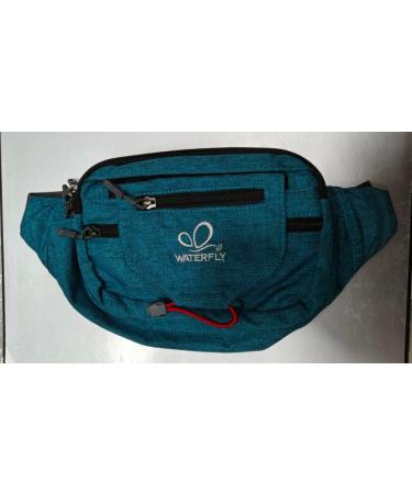 WATERFLY Bum Bag | Sports Waist Bag for Women & Men | Running Fitness Jogging Hiking | Peacock Blue - International Shipping - Buy Online on GoSupps.com