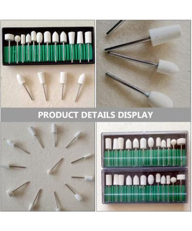 Lurrose 1Set nail polish manicure tools faux nails Nail sanding bits Sturdy grinding heads pedicure tools cleaning kit electric rotary polishing file Nail Beauty Tools Manicure File Bit - Buy Online on GoSupps.com