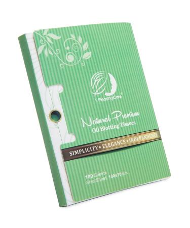 Green Tea Oil Absorbing Tissues - 100ct Premium Face Blotting Paper - Large 10x7cm Sheets, No Waste, Easy to Carry - Pack of 1 - Buy Online on GoSupps.com