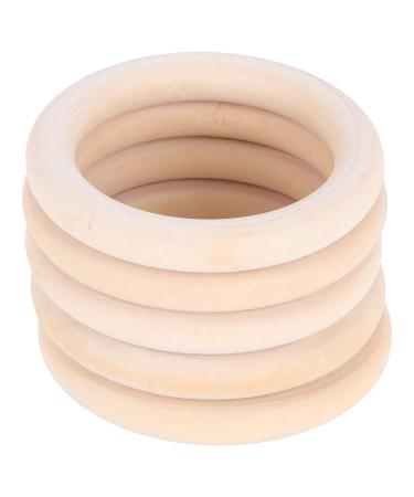 20 Pieces Natural Wooden Teething Rings | Unfinished Baby Toys | DIY Teether Circles (70mm) - Safe & Non-Toxic - Buy Online on GoSupps.com