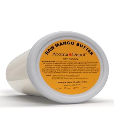 Aroma Depot 100% Natural Pure Raw Mango Butter 2 lb - Great for Skin, Body, Hair Care - DIY Body Butter, Lotions, Creams - Reduces Fine Lines, Wrinkles - Ideal for Eczema, Psoriasis - 32 oz - Buy Online on GoSupps.com