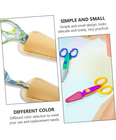 FRCOLOR 12-Pcs Leather Scissor Covers - Durable Embroidery Shear Protectors & Pouches | International Shipping Available - Buy Online on GoSupps.com