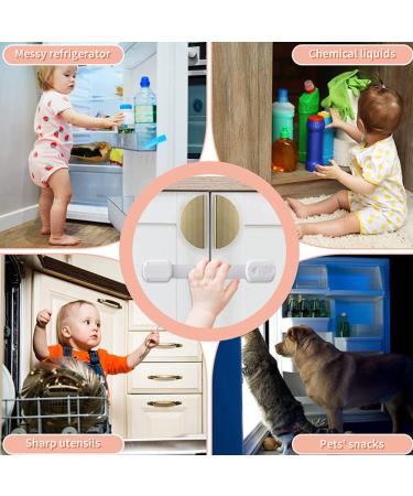Premium Child Safety Locks - 6 Piece Adjustable Baby Cabinet Protection Set for Home Safety - Buy Online on GoSupps.com