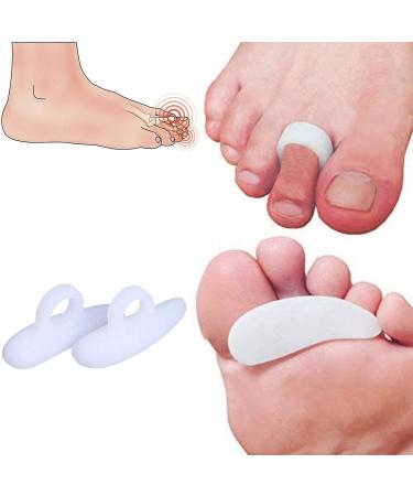 PEDIMEND Silicone Gel Hammer Toe Cushion (1 Pair) - Toe Corrector & Straightener for Curled, Claw, Mallet Toe Relief - Unisex Foot Care - Buy Online on GoSupps.com