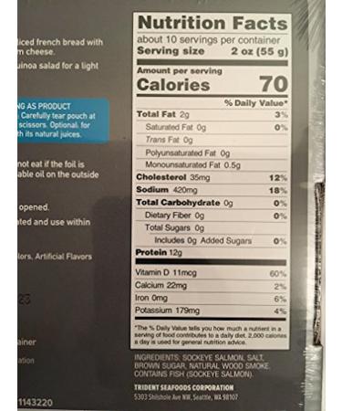 Trident Wild Alaskan Smoked Sockeye Salmon - 567g | Premium Quality 20 Oz Fillet - Buy Online on GoSupps.com