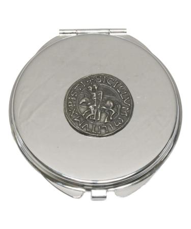 Templar Seal Compact Mirror Handbag Gift With Free Engraving 366