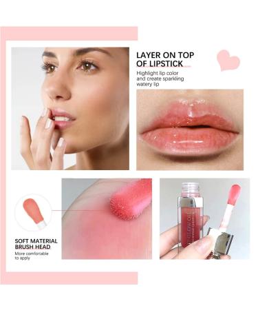 Charm Kiss Hydrating Lip Glow Oil - Transparent Plumping Lip Gloss for Lip Care - Rosewood Tinted Moisturizing Lip Oil - Buy Online on GoSupps.com