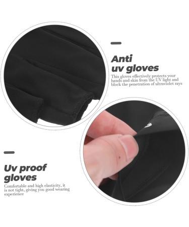 FOMIYES 2 Pairs UV Gloves Gel Summer Gloves Summer Driving Gloves Sun Protective Gloves Nail Art Fingerless Gloves UV Shield Gloves Half Finger Gloves Fabric Dryer Protection Women's - Buy Online on GoSupps.com