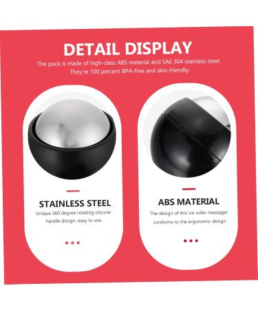 Fomiyes 5-St Hand Massage Ball - Foot Roller for Pain Relief & Improved Blood Circulation | Stainless Steel Manual Massage Device - Buy Online on GoSupps.com