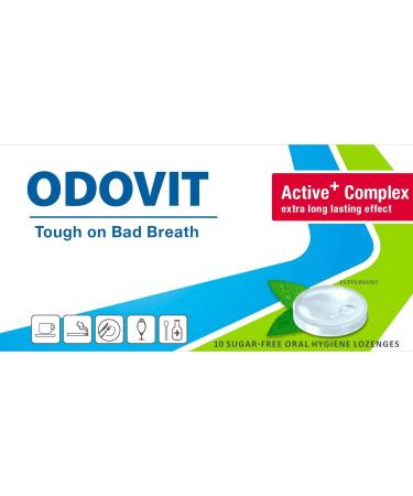 Odovit Bad Breath Solution - 5x Mouth Care Candies | Strong Fresh Breath & Pleasant Taste - Easy Mouthwash Alternative - Buy Online on GoSupps.com