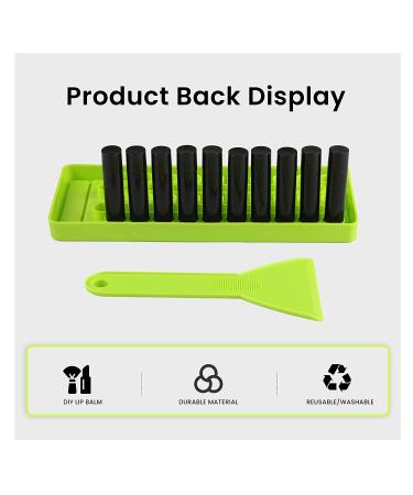 RONRONS Lipstick Filling Tray Kit - 1 Lip Balm Tray, Spatula, 50 Empty Tubes - DIY Lipstick Gifts for Women & Girls - Black - Buy Online on GoSupps.com