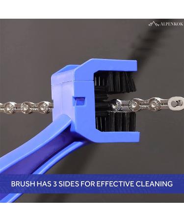 Motorcycle & Bicycle Chain Cleaner Brush - Heavy-Duty Wheel Cleaning Tool for Mountain Bike Kit - Degreaser & Lube Chain Cleaning Brush - Buy Online on GoSupps.com