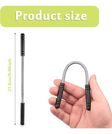 2-Piece Black Facial Hair Remover Set - Manual Epilator Tools for Quick and Easy Hair Removal - Buy Online on GoSupps.com