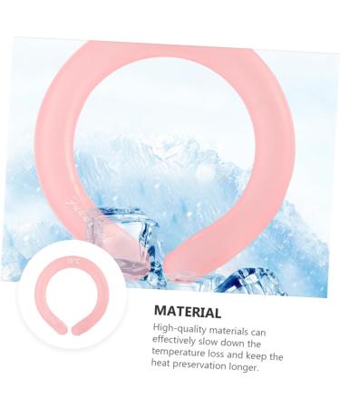 NOLITOY Ice Bolster Cooling Neck Collar - Summer Heat Prevention Ice Pad - Pink Ice Crystal Mixture 18x17x2CM - Outdoor Comfort - Buy Online on GoSupps.com
