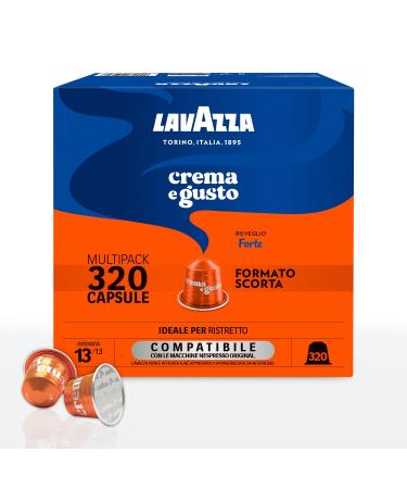Caf Lavazza Capsules compatibles Nespresso Crema&Gusto Forte 320 Capsules