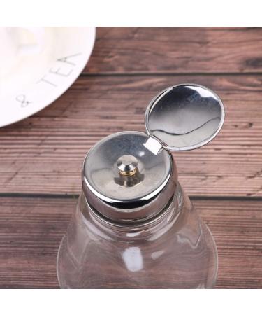 Push Down Pump Dispenser Bottle Nail Polish Remover Liquid Bottle for Lip Eye Makeup Remover 220ml - Buy Online on GoSupps.com