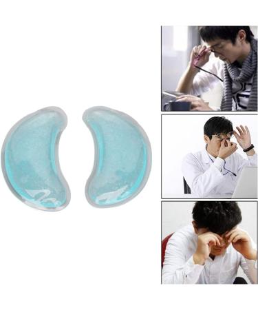 Ice Gel Eye Pads Ergonomic Portable Fatigue Relief Cold Compress Eye Pads Reusable Relaxing Soft for Home - Buy Online on GoSupps.com