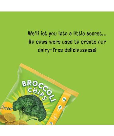 Cheese Broccoli Chips - SHARING BAGS (84g x12) - Healthy Snacks by Growers Garden | Vegan Crisps | Gluten Free + Dairy Free | Lunchbox Snack - Buy Online on GoSupps.com