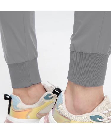 Women's Scrub Set: V-Neck Top & Jogger Pants | Grey Workwear Uniform with Athletic Stretch | Size Small - Buy Online on GoSupps.com