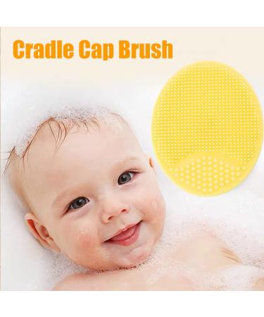 SkinSoother Silicone Baby Bath Brush | Cradle Cap & Eczema Relief - Buy Online on GoSupps.com
