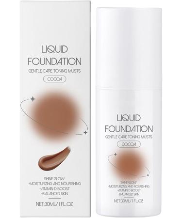 Full Coverage Liquid Makeup Matte Finish Foundation Base Oil Control Face Nourish Moisturizing long wearing flawless coverage hydrating lightweight foundation conceal Brown - Buy Online on GoSupps.com