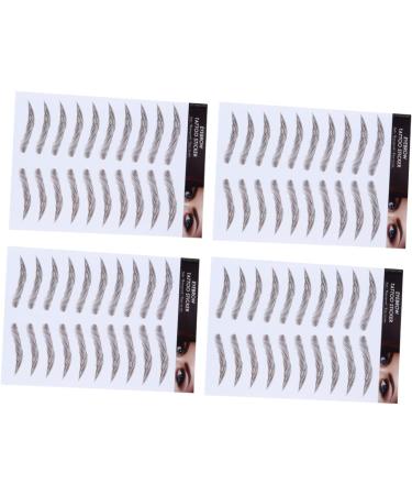 Baluue 12 Pcs Eyebrow Stickers Peel off Brow Imitation Eyebrows Brown Water Transfer Paper with Soy Ink 21x15cmx3pcs Brown 1x3pcs - Buy Online on GoSupps.com
