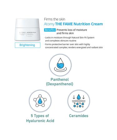 Atomy Skin Care System The Fame Nutrition Cream 50ml x 2 Set - Anti Aging Wrinkle Korea Cosmetic  - Buy Online on GoSupps.com