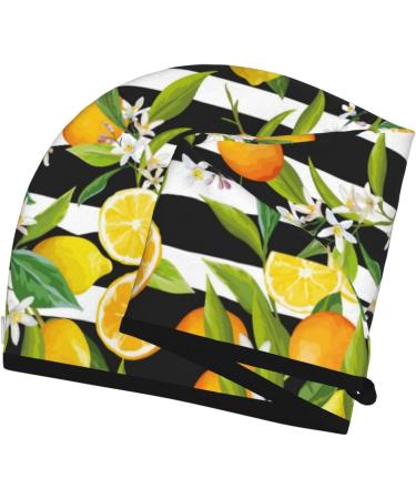 Super Absorbent Microfiber Hair Towel Wrap for Women - Orange & Lemon Coral Velvet Quick Dry Cap for Long Curly Thick Hair - Buy Online on GoSupps.com